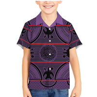 Lesotho Seanamarena Family Matching Mermaid Dress and Hawaiian Shirt Basotho Traditional Blanket Style - Violet - Wonder Print Shop