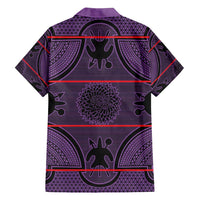 Lesotho Seanamarena Family Matching Tank Maxi Dress and Hawaiian Shirt Basotho Traditional Blanket Style - Violet - Wonder Print Shop