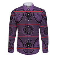 Lesotho Seanamarena Family Matching Tank Maxi Dress and Hawaiian Shirt Basotho Traditional Blanket Style - Violet - Wonder Print Shop