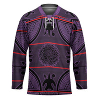 Lesotho Seanamarena Hockey Jersey Basotho Traditional Blanket Style - Violet - Wonder Print Shop