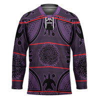 Lesotho Seanamarena Hockey Jersey Basotho Traditional Blanket Style - Violet - Wonder Print Shop