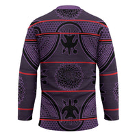 Lesotho Seanamarena Hockey Jersey Basotho Traditional Blanket Style - Violet - Wonder Print Shop
