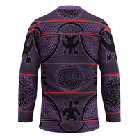 Lesotho Seanamarena Hockey Jersey Basotho Traditional Blanket Style - Violet - Wonder Print Shop