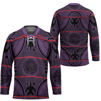 Lesotho Seanamarena Hockey Jersey Basotho Traditional Blanket Style - Violet - Wonder Print Shop