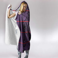 Lesotho Seanamarena Hooded Blanket Basotho Traditional Blanket Style - Violet - Wonder Print Shop