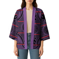 Lesotho Seanamarena Kimono Basotho Traditional Blanket Style - Violet - Wonder Print Shop