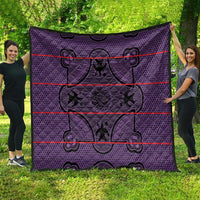 Lesotho Seanamarena Quilt Basotho Traditional Blanket Style - Violet - Wonder Print Shop