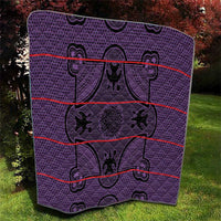 Lesotho Seanamarena Quilt Basotho Traditional Blanket Style - Violet - Wonder Print Shop