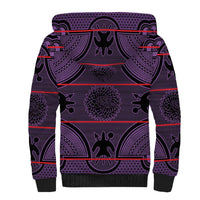 Lesotho Seanamarena Sherpa Hoodie Basotho Traditional Blanket Style - Violet - Wonder Print Shop
