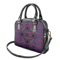 Lesotho Seanamarena Shoulder Handbag Basotho Traditional Blanket Style - Violet - Wonder Print Shop
