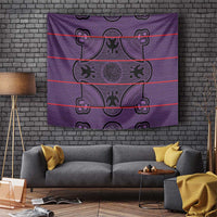 Lesotho Seanamarena Tapestry Basotho Traditional Blanket Style - Violet - Wonder Print Shop