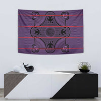 Lesotho Seanamarena Tapestry Basotho Traditional Blanket Style - Violet - Wonder Print Shop