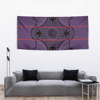 Lesotho Seanamarena Tapestry Basotho Traditional Blanket Style - Violet - Wonder Print Shop