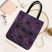 Lesotho Seanamarena Tote Bag Basotho Traditional Blanket Style - Violet - Wonder Print Shop