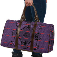 Lesotho Seanamarena Travel Bag Basotho Traditional Blanket Style - Violet - Wonder Print Shop
