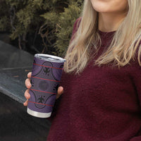 Lesotho Seanamarena Tumbler Cup Basotho Traditional Blanket Style - Violet - Wonder Print Shop