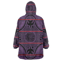 Lesotho Seanamarena Wearable Blanket Hoodie Basotho Traditional Blanket Style - Violet - Wonder Print Shop