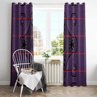 Lesotho Seanamarena Window Curtain Basotho Traditional Blanket Style - Violet - Wonder Print Shop