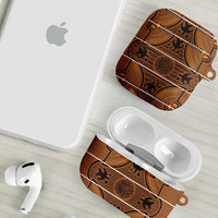 Lesotho Seanamarena AirPods Case Basotho Traditional Blanket Style - Orange - Wonder Print Shop