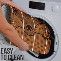 Lesotho Seanamarena Bathroom Set Basotho Traditional Blanket Style - Orange - Wonder Print Shop