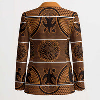 Lesotho Seanamarena Blazer Basotho Traditional Blanket Style - Orange - Wonder Print Shop