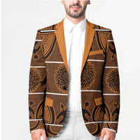 Lesotho Seanamarena Blazer Basotho Traditional Blanket Style - Orange - Wonder Print Shop