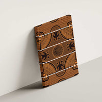 Lesotho Seanamarena Canvas Wall Art Basotho Traditional Blanket Style - Orange - Wonder Print Shop