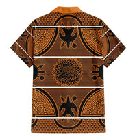 Lesotho Seanamarena Family Matching Mermaid Dress and Hawaiian Shirt Basotho Traditional Blanket Style - Orange - Wonder Print Shop