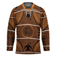 Lesotho Seanamarena Hockey Jersey Basotho Traditional Blanket Style - Orange - Wonder Print Shop