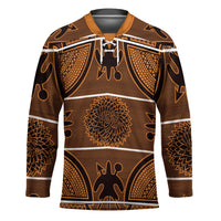 Lesotho Seanamarena Hockey Jersey Basotho Traditional Blanket Style - Orange - Wonder Print Shop