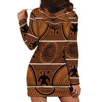Lesotho Seanamarena Hoodie Dress Basotho Traditional Blanket Style - Orange - Wonder Print Shop