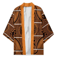 Lesotho Seanamarena Kimono Basotho Traditional Blanket Style - Orange - Wonder Print Shop