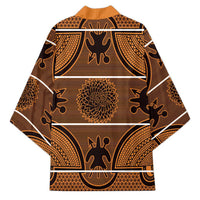 Lesotho Seanamarena Kimono Basotho Traditional Blanket Style - Orange - Wonder Print Shop