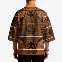 Lesotho Seanamarena Kimono Basotho Traditional Blanket Style - Orange - Wonder Print Shop