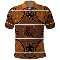 Lesotho Seanamarena Polo Shirt Basotho Traditional Blanket Style - Orange - Wonder Print Shop