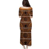 Lesotho Seanamarena Puletasi Basotho Traditional Blanket Style - Orange - Wonder Print Shop