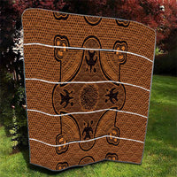 Lesotho Seanamarena Quilt Basotho Traditional Blanket Style - Orange - Wonder Print Shop