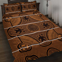 Lesotho Seanamarena Quilt Bed Set Basotho Traditional Blanket Style - Orange - Wonder Print Shop