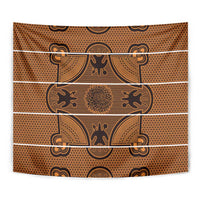 Lesotho Seanamarena Tapestry Basotho Traditional Blanket Style - Orange - Wonder Print Shop