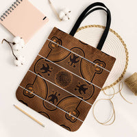 Lesotho Seanamarena Tote Bag Basotho Traditional Blanket Style - Orange - Wonder Print Shop