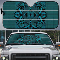 Lesotho Seanamarena - Motlatsi Auto Sun Shade Basotho Traditional Blanket Style - Lesotho Breeze - Wonder Print Shop