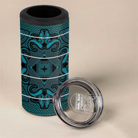 Lesotho Seanamarena - Motlatsi 4 in 1 Can Cooler Tumbler Basotho Traditional Blanket Style - Lesotho Breeze - Wonder Print Shop