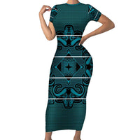 Lesotho Seanamarena - Motlatsi Family Matching Short Sleeve Bodycon Dress and Hawaiian Shirt Basotho Traditional Blanket Style - Lesotho Breeze - Wonder Print Shop
