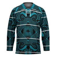 Lesotho Seanamarena - Motlatsi Hockey Jersey Basotho Traditional Blanket Style - Lesotho Breeze - Wonder Print Shop