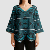 Lesotho Seanamarena - Motlatsi Kimono Sleeve Blouse Basotho Traditional Blanket Style - Lesotho Breeze - Wonder Print Shop
