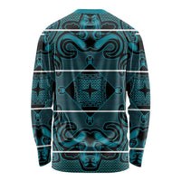 Lesotho Seanamarena - Motlatsi Long Sleeve Shirt Basotho Traditional Blanket Style - Lesotho Breeze - Wonder Print Shop