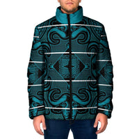 Lesotho Seanamarena - Motlatsi Padded Jacket Basotho Traditional Blanket Style - Lesotho Breeze - Wonder Print Shop