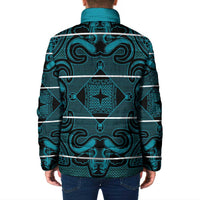 Lesotho Seanamarena - Motlatsi Padded Jacket Basotho Traditional Blanket Style - Lesotho Breeze - Wonder Print Shop