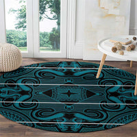 Lesotho Seanamarena - Motlatsi Round Carpet Basotho Traditional Blanket Style - Lesotho Breeze - Wonder Print Shop