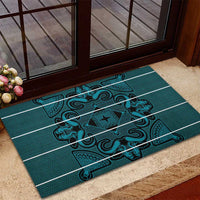 Lesotho Seanamarena - Motlatsi Rubber Doormat Basotho Traditional Blanket Style - Lesotho Breeze - Wonder Print Shop